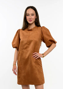 Uncle Frank/Ivy Jane Pouf Sleeve Suede Dress