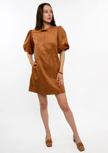 Uncle Frank/Ivy Jane Pouf Sleeve Suede Dress