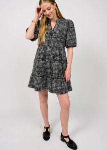 Ivy Jane/ Uncle Frank Graphic Tiered Knit Dress